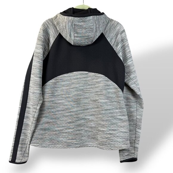 Athleta Jacket Womens Sz L Gray Snowscape Space Dye Full Zip Hoodie Athleticwear - Picture 7 of 11